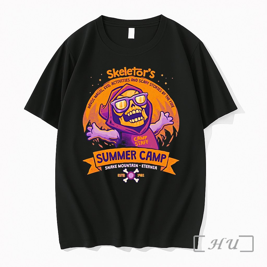 Officials Skeletors Summer Camp Snake Mountain Estd - Adult & Kids T-Shirts, Sweatshirts & Hoodies apparel design preview 1