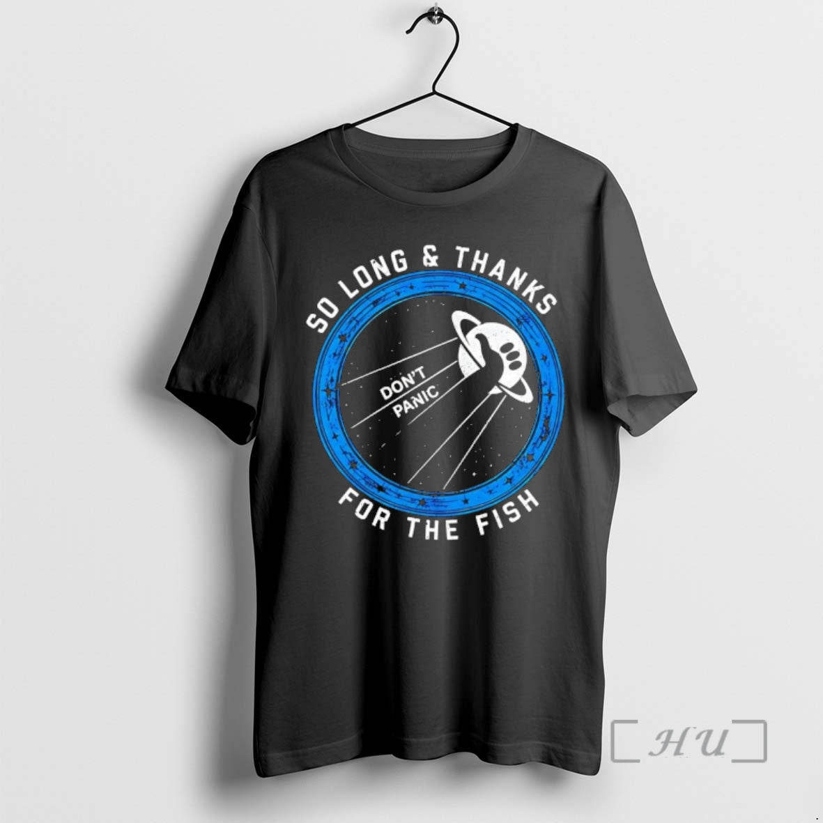 Officials So Long And Thanks For The Fish Dont Panic - Adult & Kids T-Shirts, Sweatshirts & Hoodies apparel design preview 1