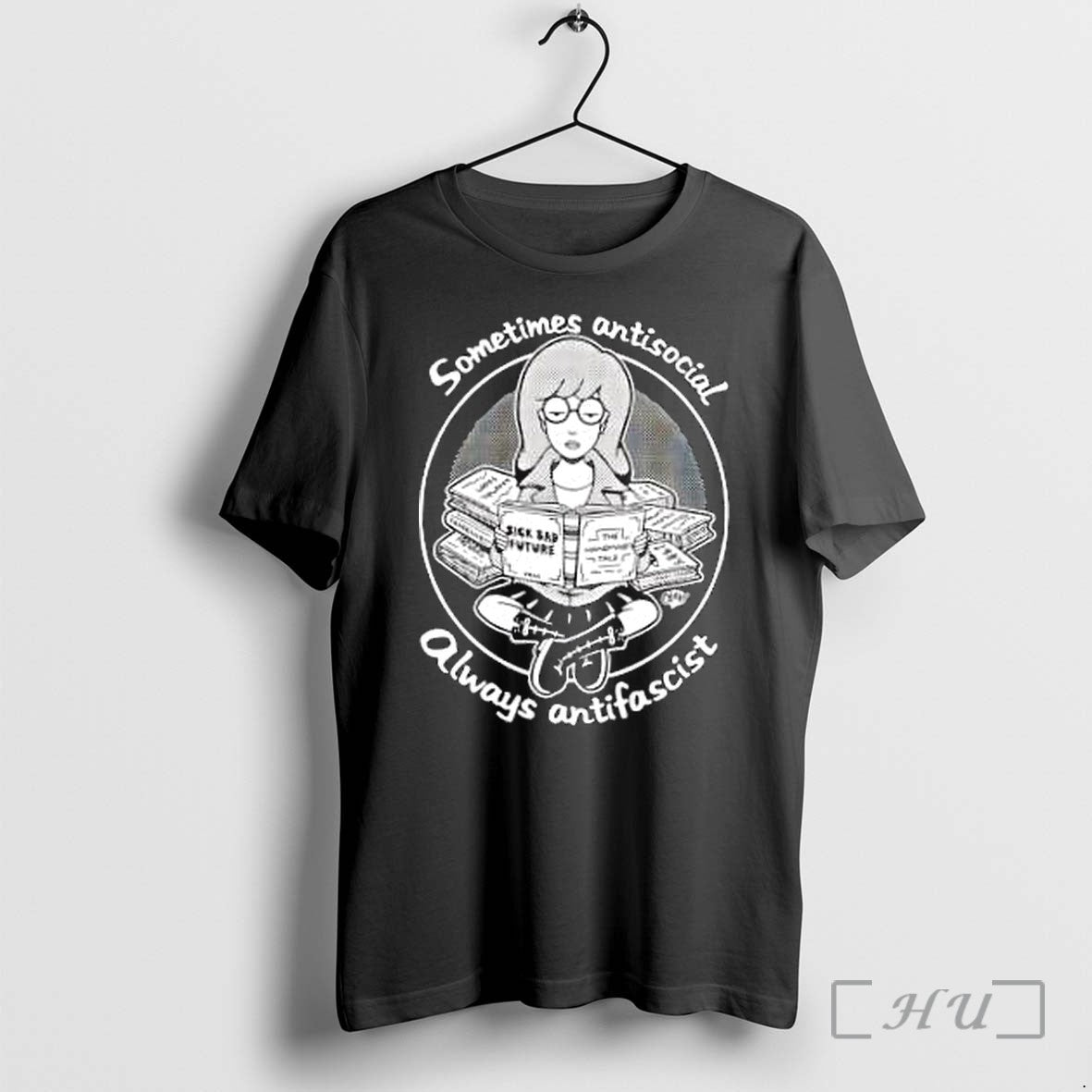 Officials Sometimes Antisocial Always Antifascist - Adult & Kids T-Shirts, Sweatshirts & Hoodies apparel design preview 1