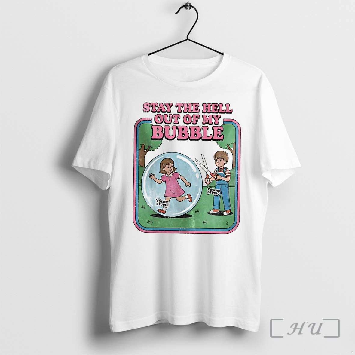 Officials Stay The Hell Out Of My Bubble Premium - Adult & Kids T-Shirts, Sweatshirts & Hoodies apparel design preview 1