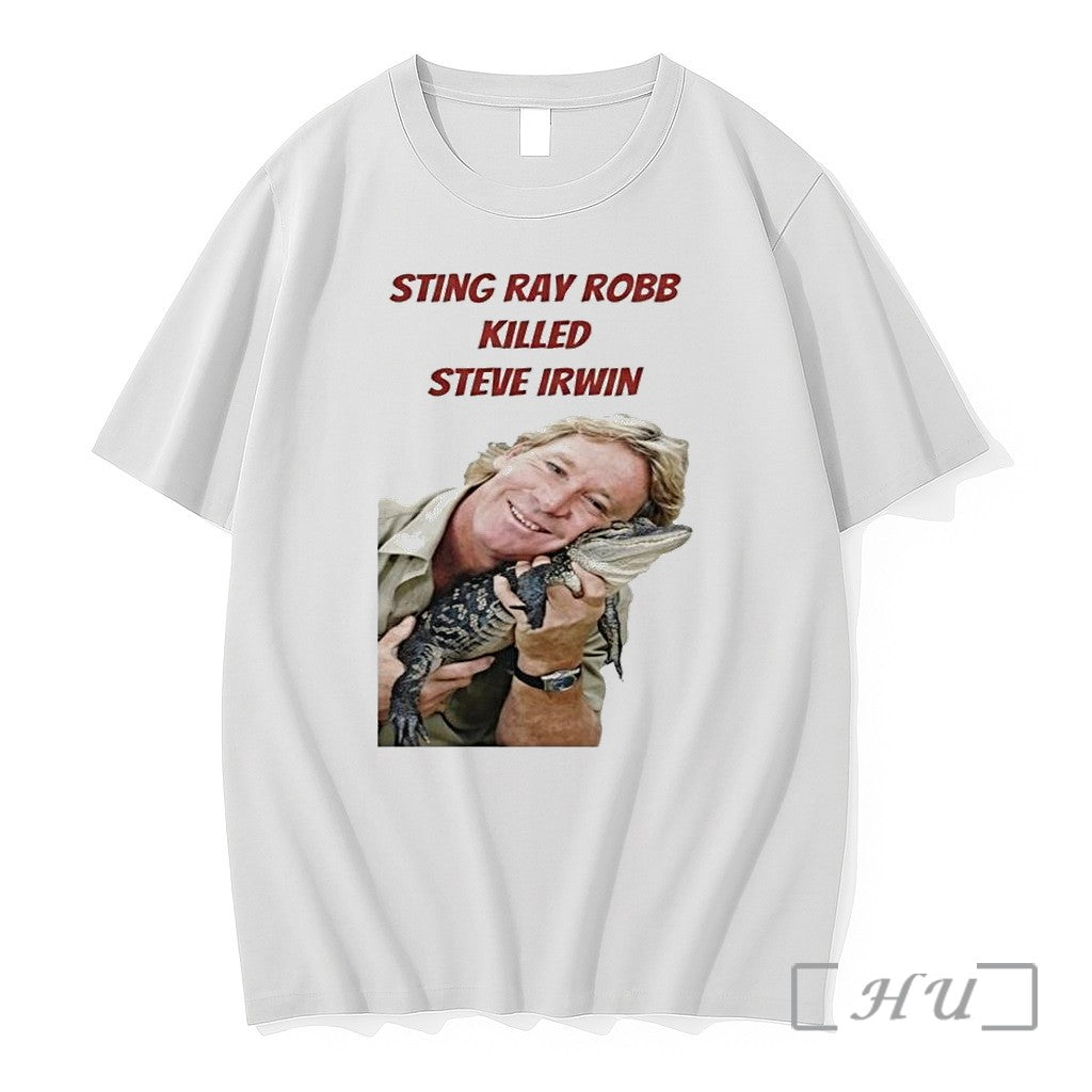 Officials Sting Ray Robb Killed Steve Irwin 1 - Adult & Kids T-Shirts, Sweatshirts & Hoodies apparel design preview 1