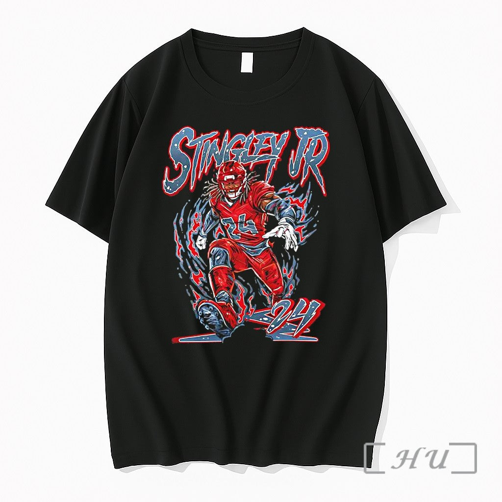 Officials Stingley Jr 24 Houston Texans Football - Adult & Kids T-Shirts, Sweatshirts & Hoodies apparel design preview 1