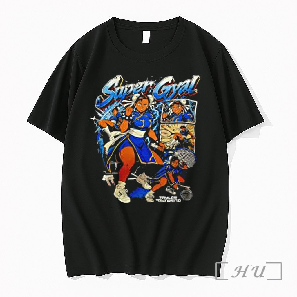 Officials Super Gyal Chun Li Sf Taylor Townsend - Adult & Kids T-Shirts, Sweatshirts & Hoodies apparel design preview 1