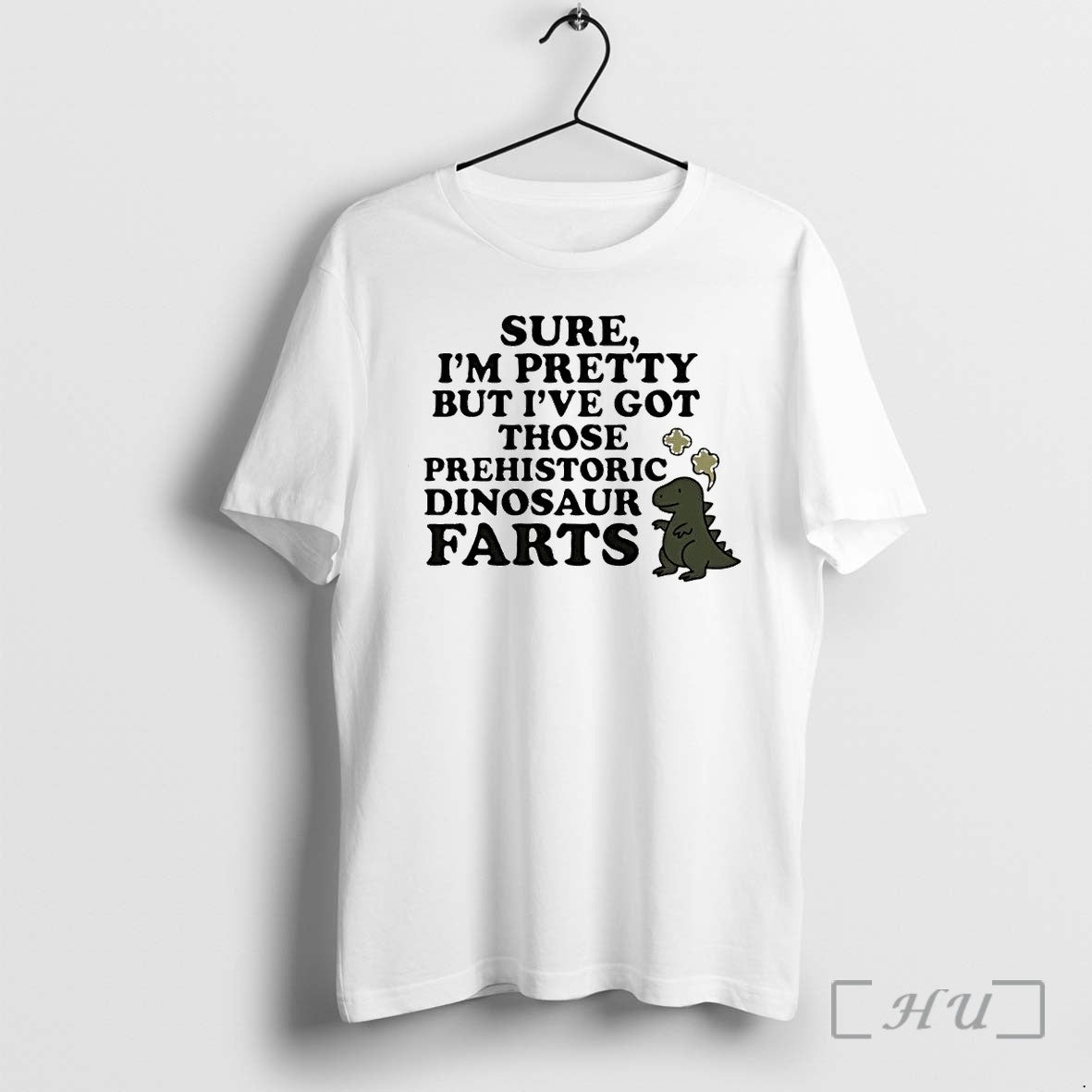 Officials Sure Im Pretty Prehistoric Dinosaur Farts - Adult & Kids T-Shirts, Sweatshirts & Hoodies apparel design preview 1