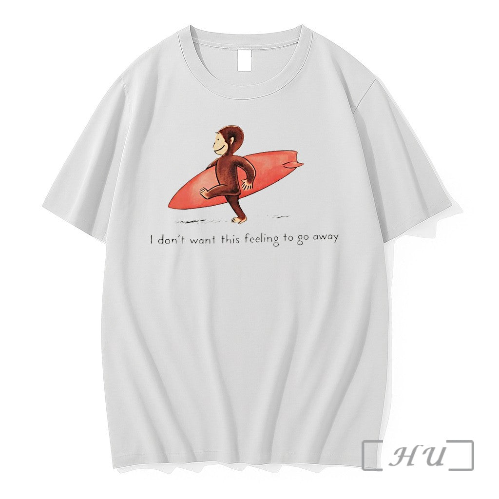Officials Surfer Monkey I Dont Want This Feeling To - Adult & Kids T-Shirts, Sweatshirts & Hoodies apparel design preview 1