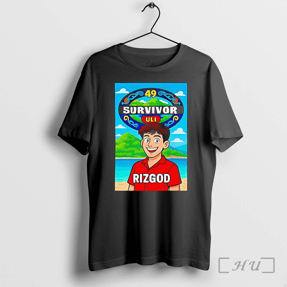 Officials Survivor 49 Rizgod Uli Cartoon Premium - Adult & Kids T-Shirts, Sweatshirts & Hoodies apparel design preview 1