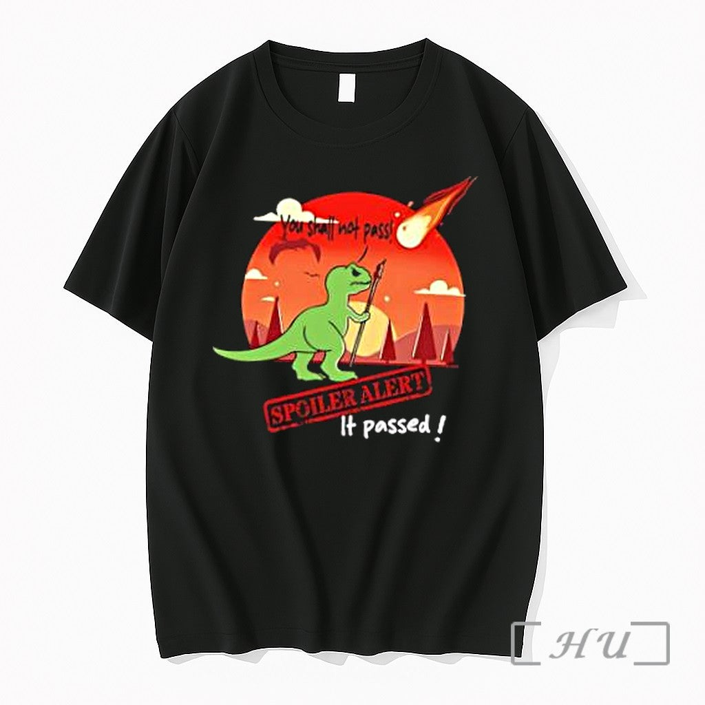 Officials T Rex You Shall Not Pass Funny Spoiler - Adult & Kids T-Shirts, Sweatshirts & Hoodies apparel design preview 1