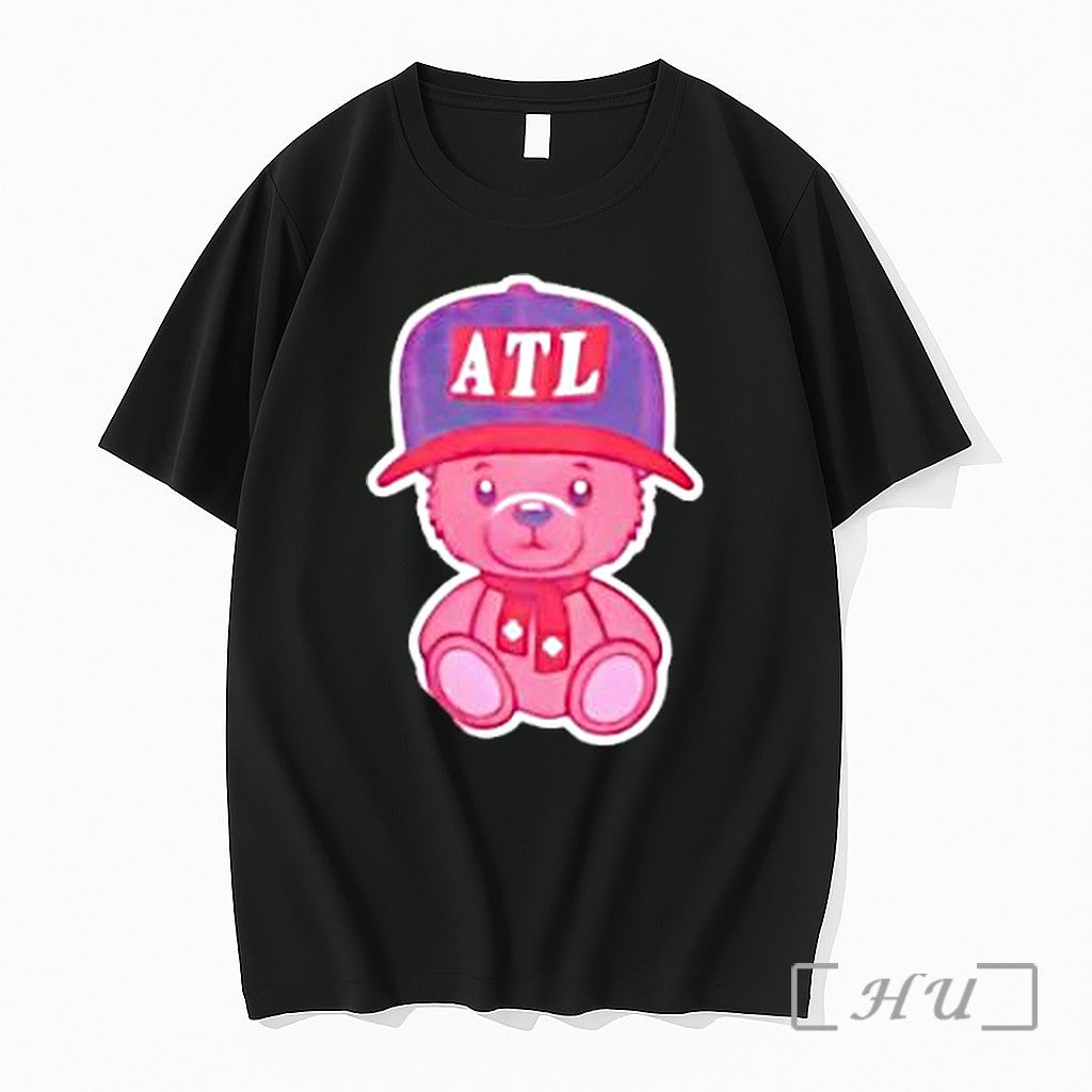 Officials Teddy Bear Atlanta Braves Baseball Atl Cap - Adult & Kids T-Shirts, Sweatshirts & Hoodies apparel design preview 1