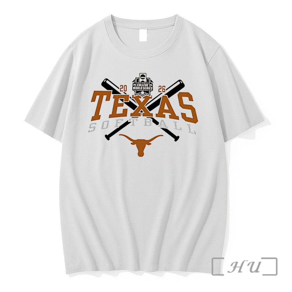 Officials Texas Longhorns 2026 Womens College World - Adult & Kids T-Shirts, Sweatshirts & Hoodies apparel design preview 1