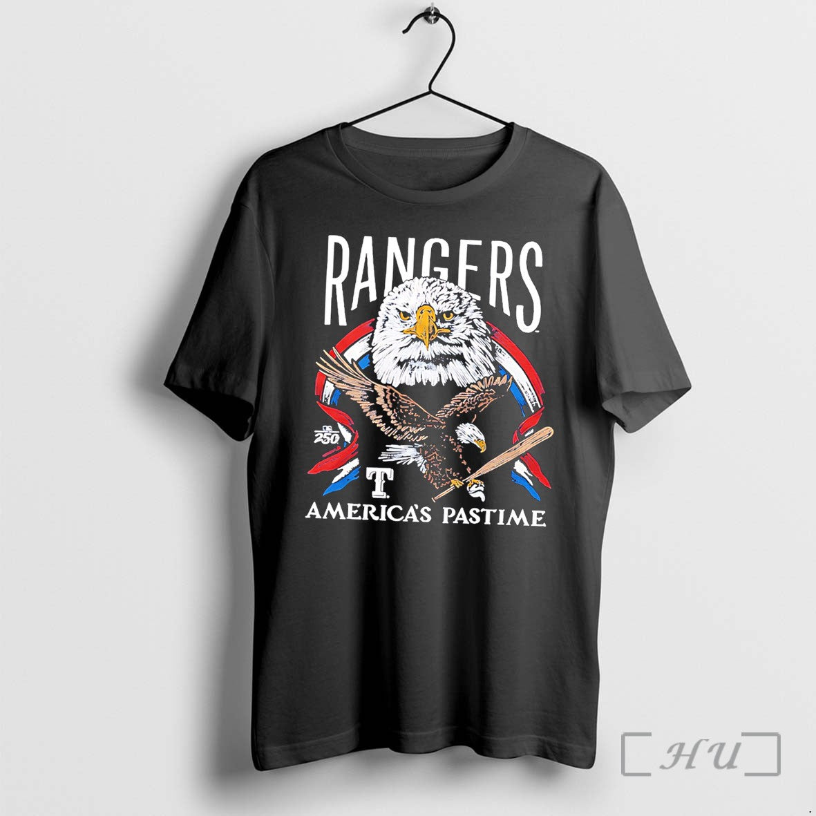 Officials Texas Rangers Americas Pastime 250th Tri - Adult & Kids T-Shirts, Sweatshirts & Hoodies apparel design preview 1