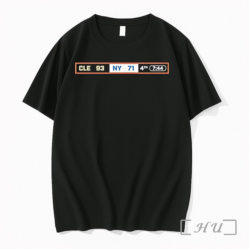 Officials The Comeback Scorebug Cleveland 93 New York - Adult & Kids T-Shirts, Sweatshirts & Hoodies apparel design preview 1