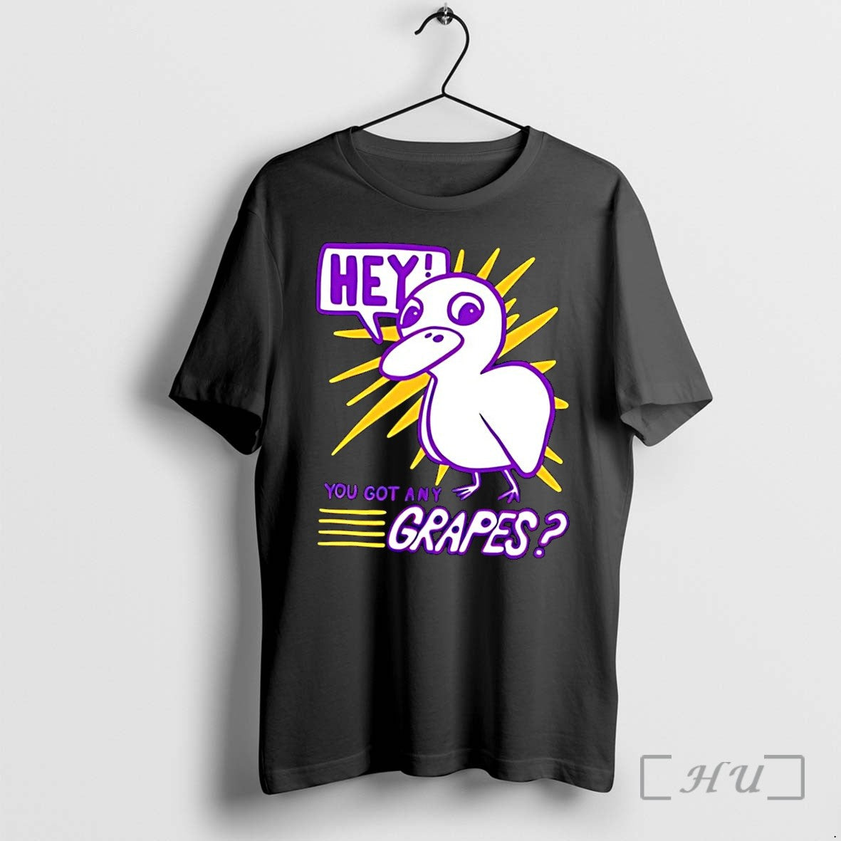 Officials The Duck Song Hey You Got Any Grapes Black - Adult & Kids T-Shirts, Sweatshirts & Hoodies apparel design preview 1