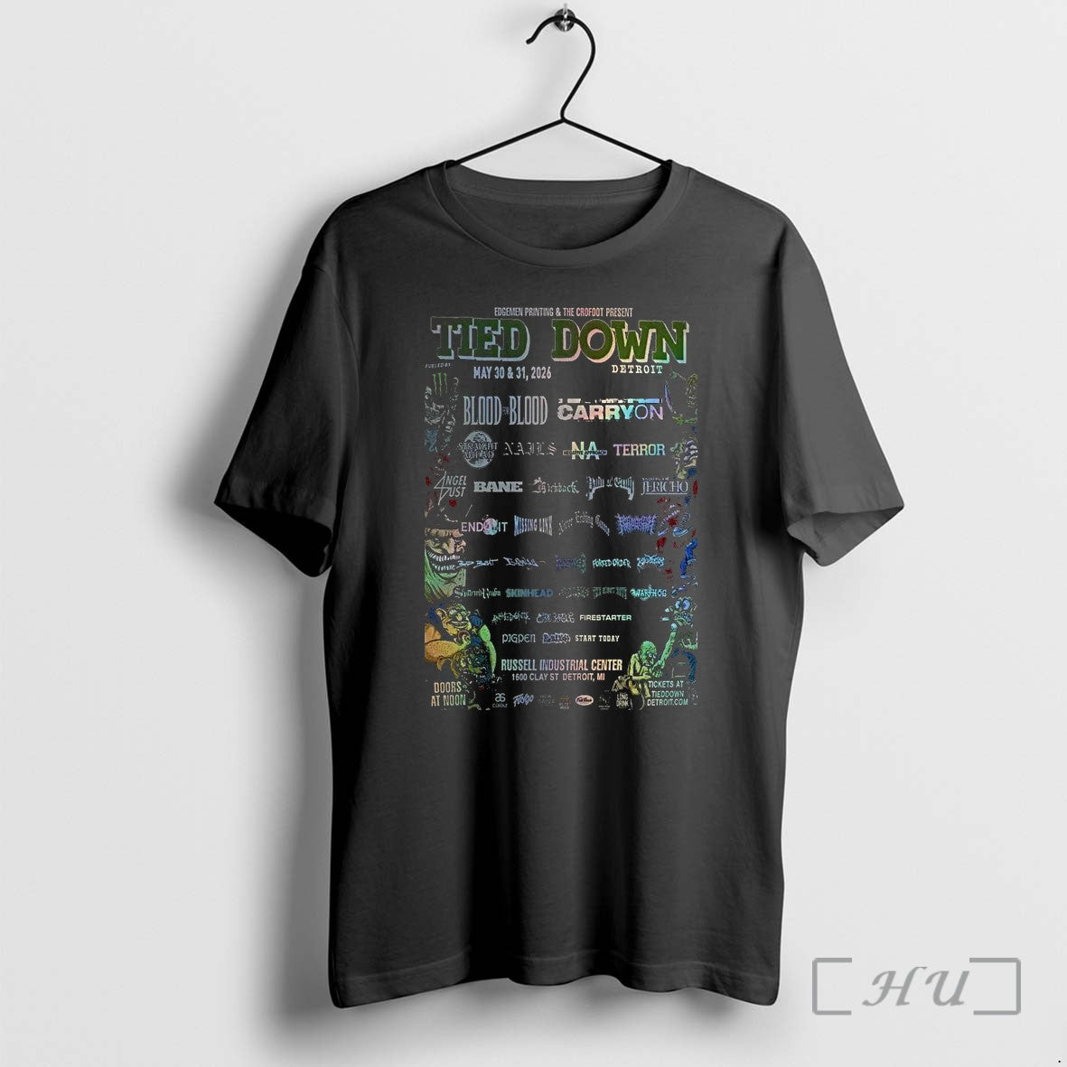 Officials Tied Down Detroit Mi May 30 31 2026 1 - Adult & Kids T-Shirts, Sweatshirts & Hoodies apparel design preview 1