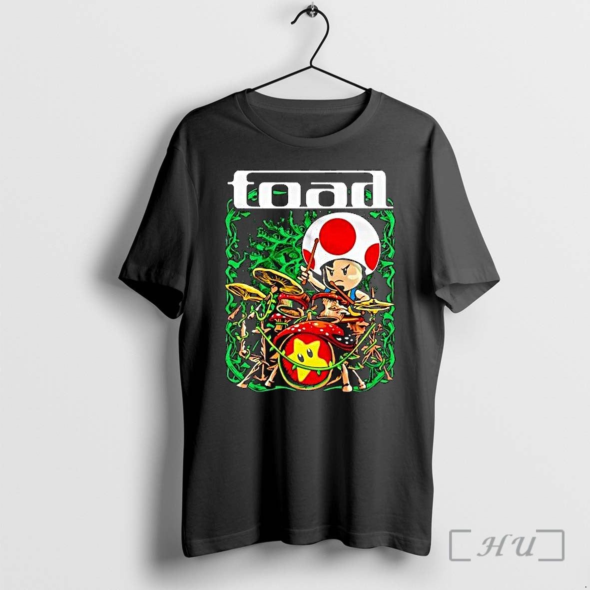 Officials Toad Band Mushroom Drummer Super Star - Adult & Kids T-Shirts, Sweatshirts & Hoodies apparel design preview 1