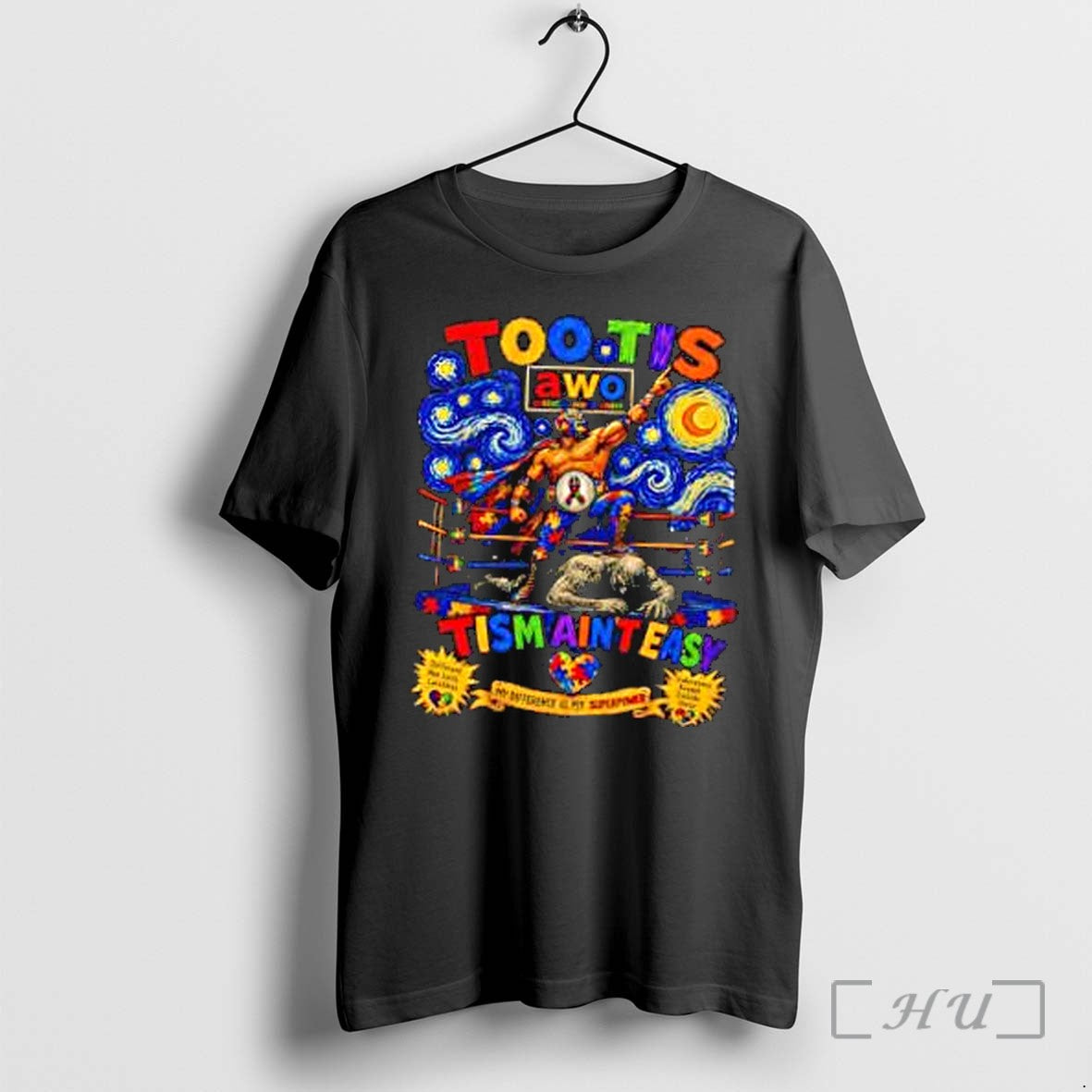 Officials Too Tis Awo Aint Easy Lucha Libre Wrestler - Adult & Kids T-Shirts, Sweatshirts & Hoodies apparel design preview 1