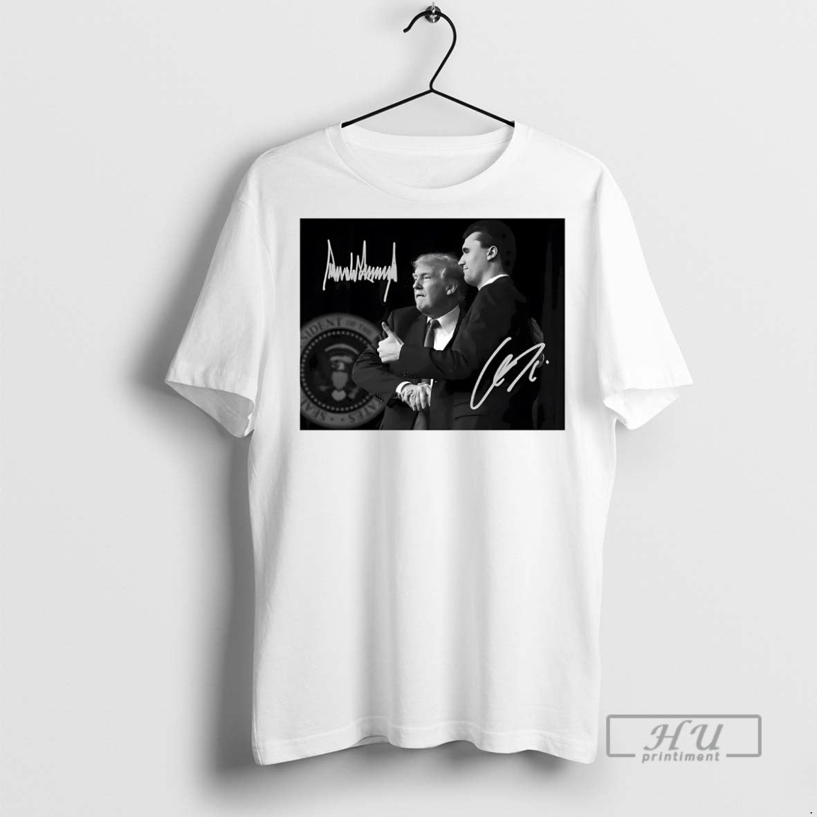 Officials Trending Charlie Kirk And Trump Frame - Adult & Kids T-Shirts, Sweatshirts & Hoodies apparel design preview 1
