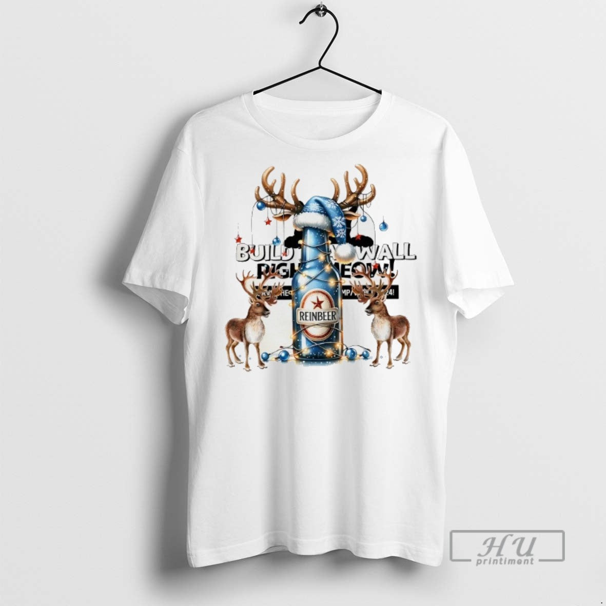 Officials Trending Christmas Reindeer Beer Graphic - Adult & Kids T-Shirts, Sweatshirts & Hoodies apparel design preview 1