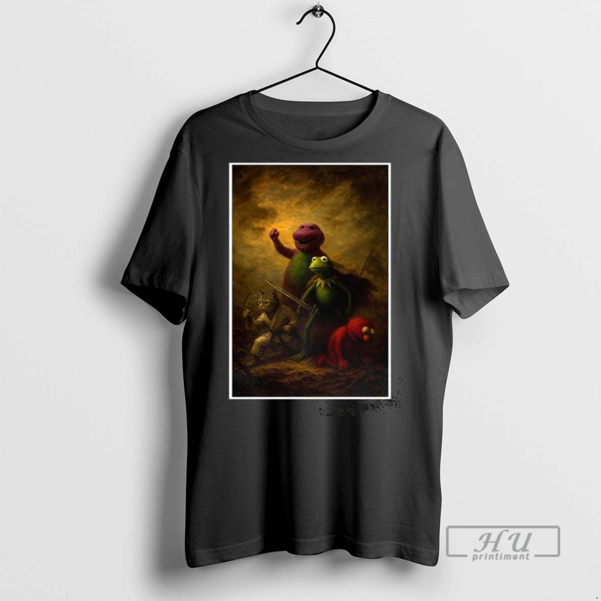 Officials Trending Elmo Kermit The Frog Barney And - Adult & Kids T-Shirts, Sweatshirts & Hoodies apparel design preview 1