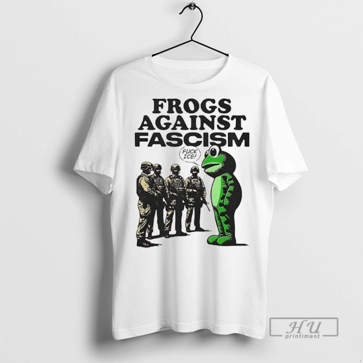 Officials Trending Frogs Against Fascism Graphic - Adult & Kids T-Shirts, Sweatshirts & Hoodies apparel design preview 1