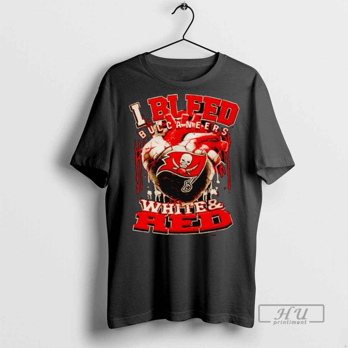 Officials Trending I Bleed Buccaneers White And Red - Adult & Kids T-Shirts, Sweatshirts & Hoodies apparel design preview 1