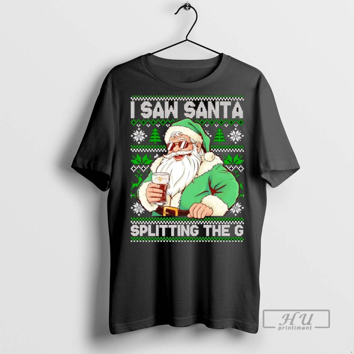 Officials Trending I Saw Santa Splitting The G - Adult & Kids T-Shirts, Sweatshirts & Hoodies apparel design preview 1