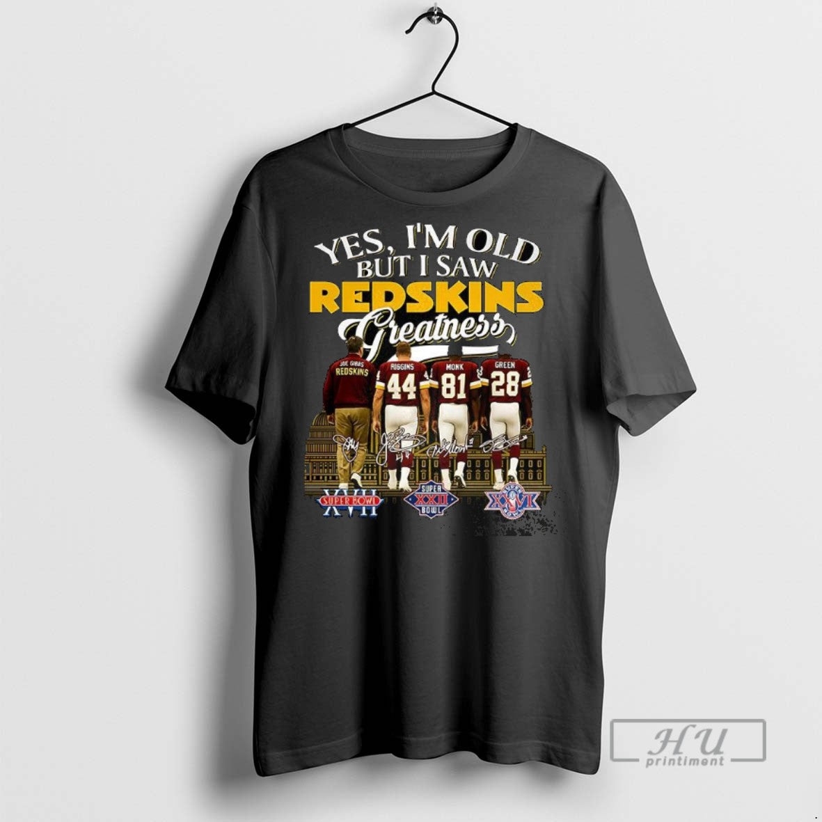Officials Trending Joe Gibbs Riggins Monk Green Yes - Adult & Kids T-Shirts, Sweatshirts & Hoodies apparel design preview 1