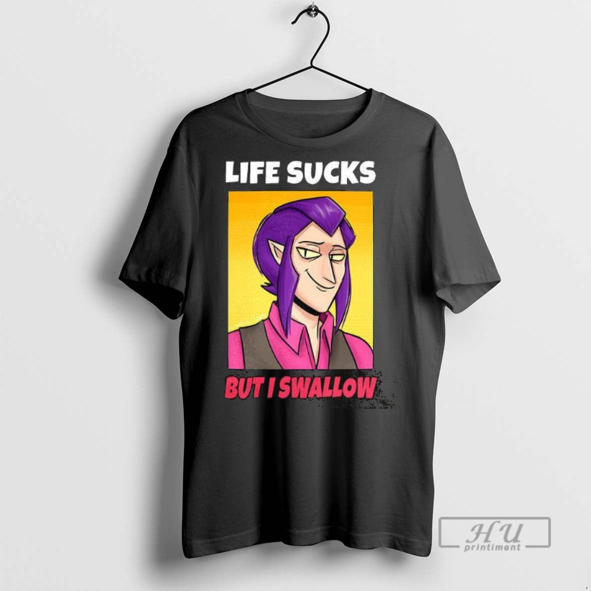 Officials Trending Mortis Life Sucks But I Swallow - Adult & Kids T-Shirts, Sweatshirts & Hoodies apparel design preview 1