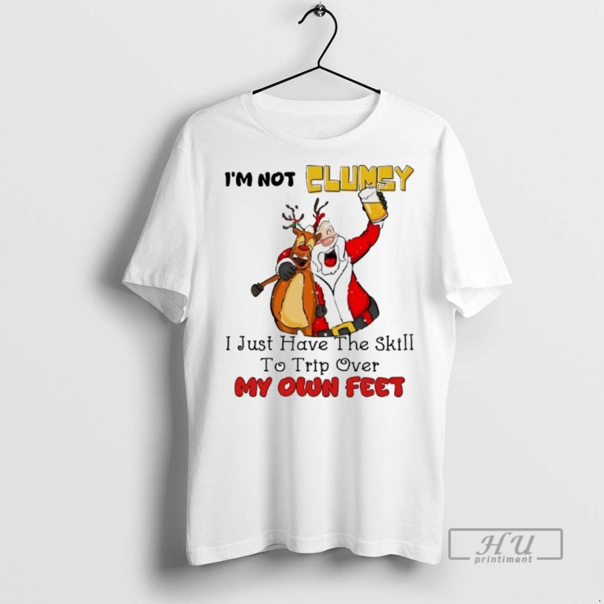 Officials Trending Santa Im Not Clumsy I Just Have - Adult & Kids T-Shirts, Sweatshirts & Hoodies apparel design preview 1