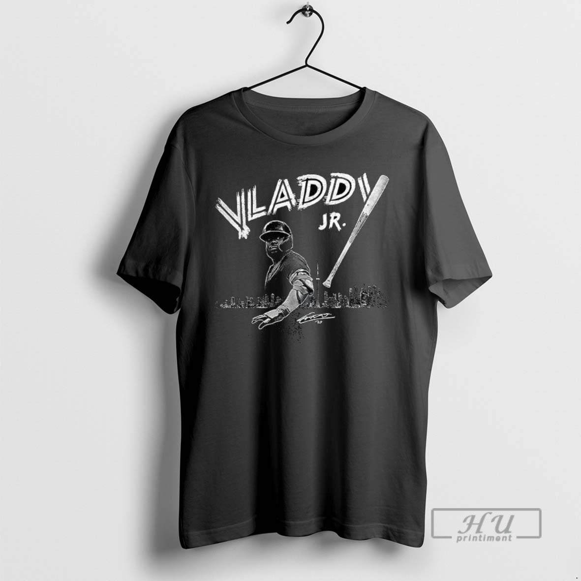 Officials Trending Vladdy Bat Flip Vladimir Guerrero - Adult & Kids T-Shirts, Sweatshirts & Hoodies apparel design preview 1