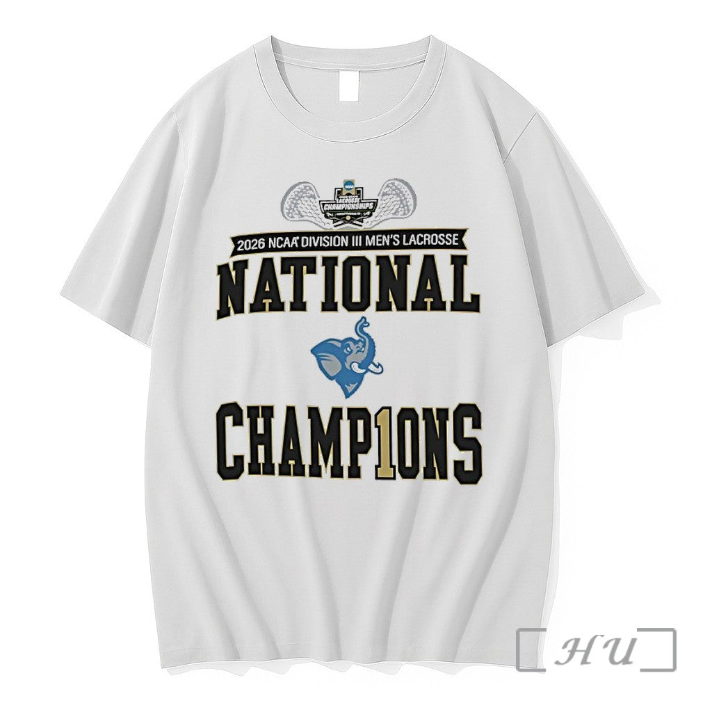 Officials Tufts Jumbos 2026 Ncaa Diii Mens Lacrosse - Adult & Kids T-Shirts, Sweatshirts & Hoodies apparel design preview 1