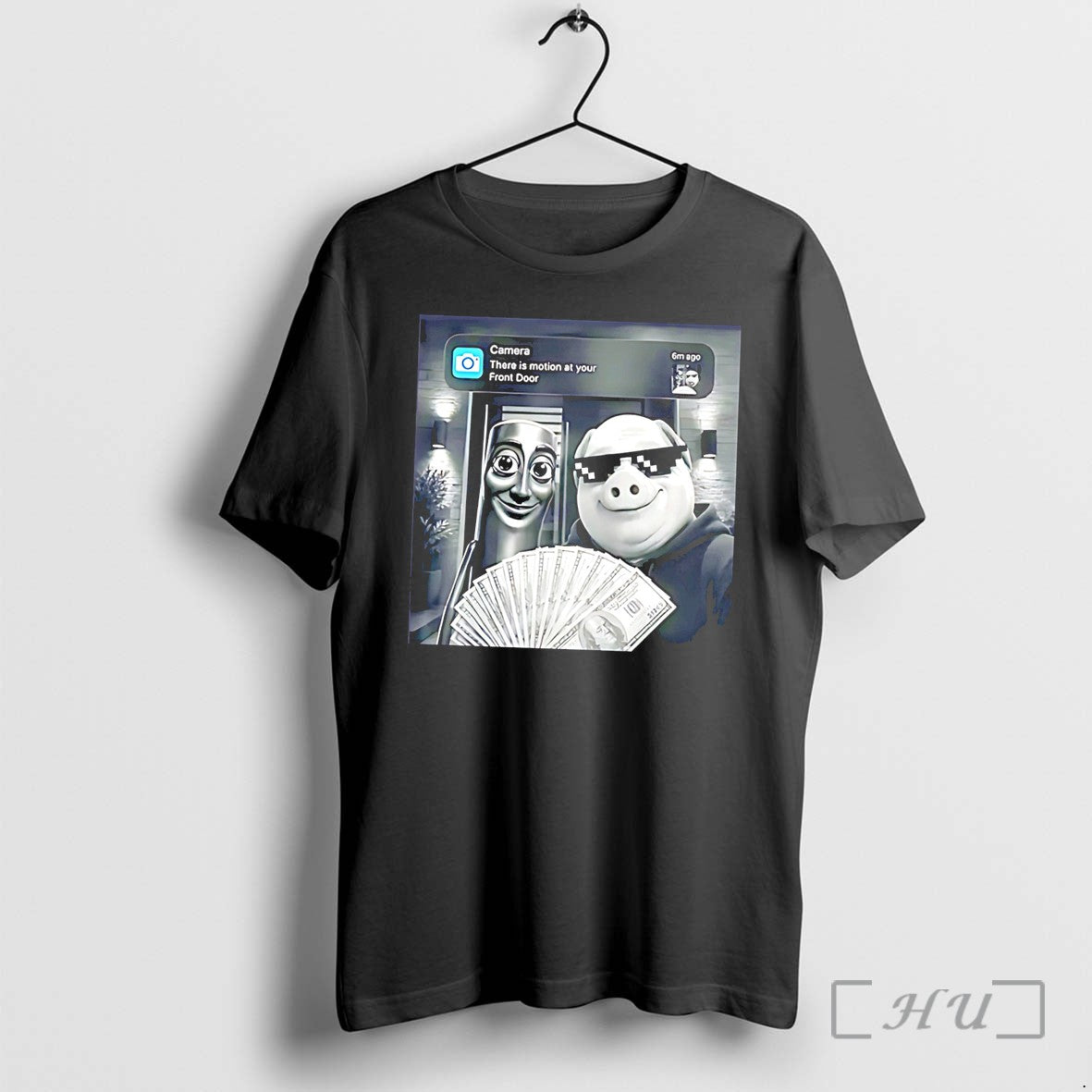 Officials Tung Sahur Featuring John Pork Black - Adult & Kids T-Shirts, Sweatshirts & Hoodies apparel design preview 1