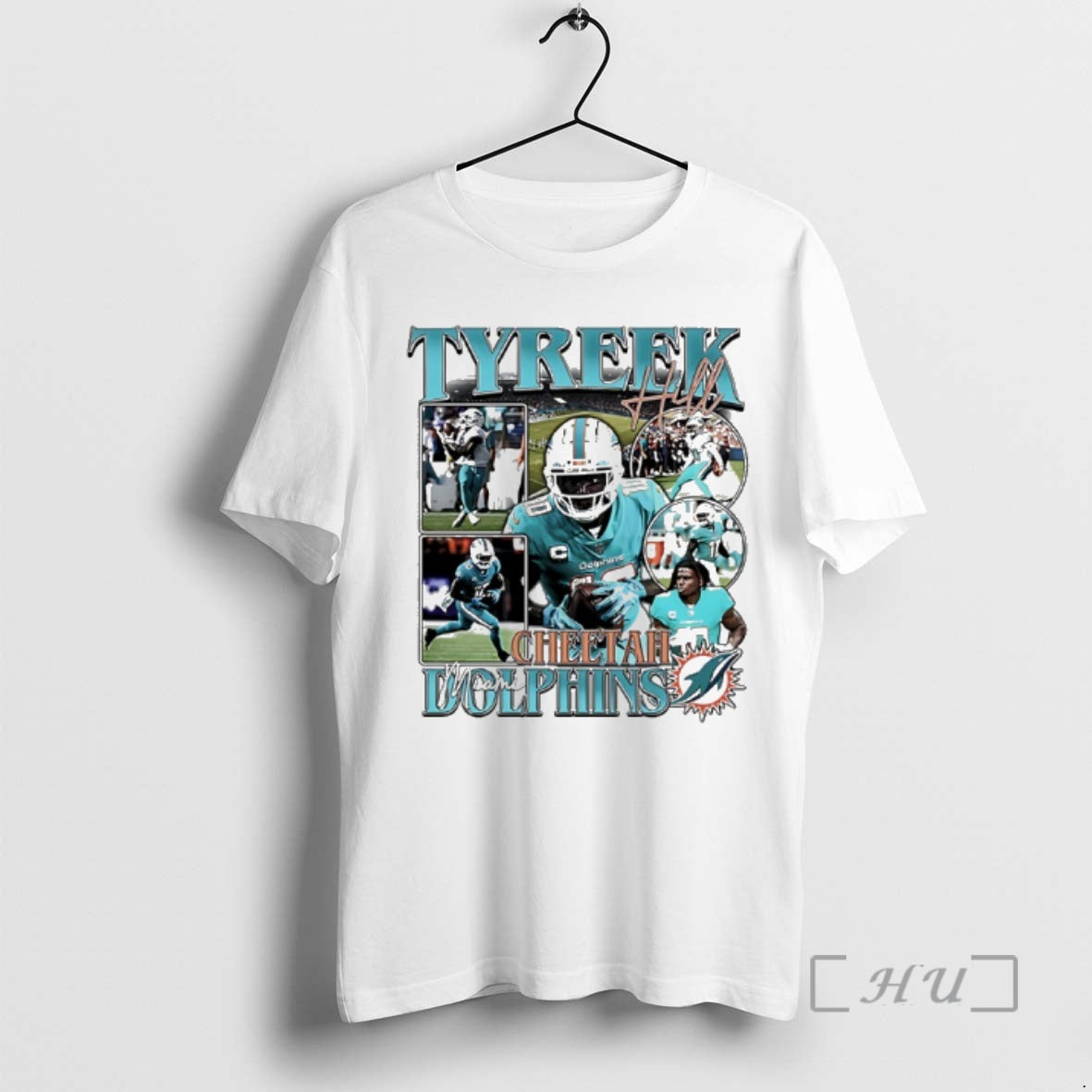 Officials Tyreek Hill Cheetah Miami Dolphins 90s - Adult & Kids T-Shirts, Sweatshirts & Hoodies apparel design preview 1