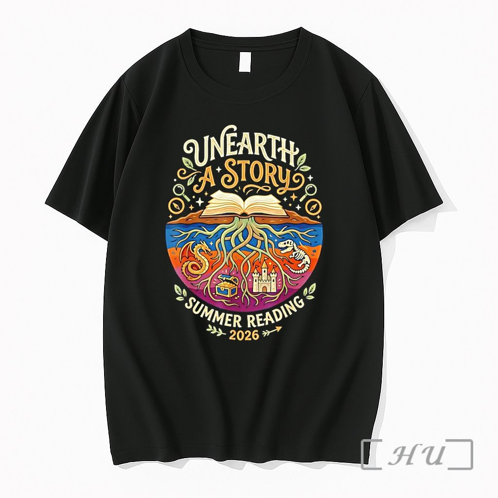 Officials Unearth A Story Summer Reading 2026 - Adult & Kids T-Shirts, Sweatshirts & Hoodies apparel design preview 1