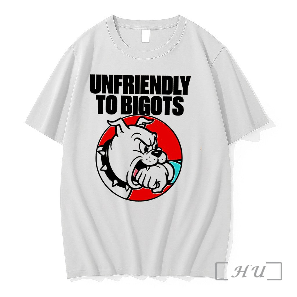 Officials Unfriendly To Bigots Beware Of The Dog - Adult & Kids T-Shirts, Sweatshirts & Hoodies apparel design preview 1