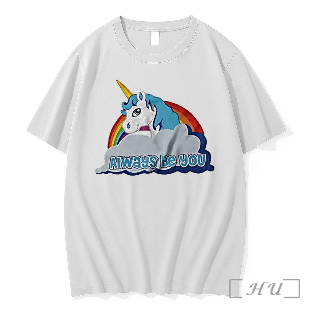 Officials Unicorn With Blue Mane Yellow Horn And - Adult & Kids T-Shirts, Sweatshirts & Hoodies apparel design preview 1