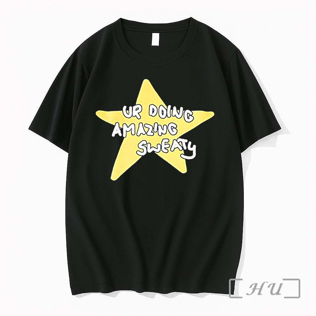Officials Ur Doing Amazing Sweaty Meme Yellow Star - Adult & Kids T-Shirts, Sweatshirts & Hoodies apparel design preview 1