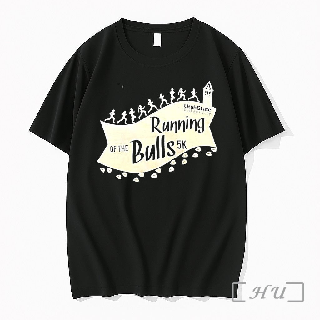 Officials Utahstate University Running Of The Bulls - Adult & Kids T-Shirts, Sweatshirts & Hoodies apparel design preview 1