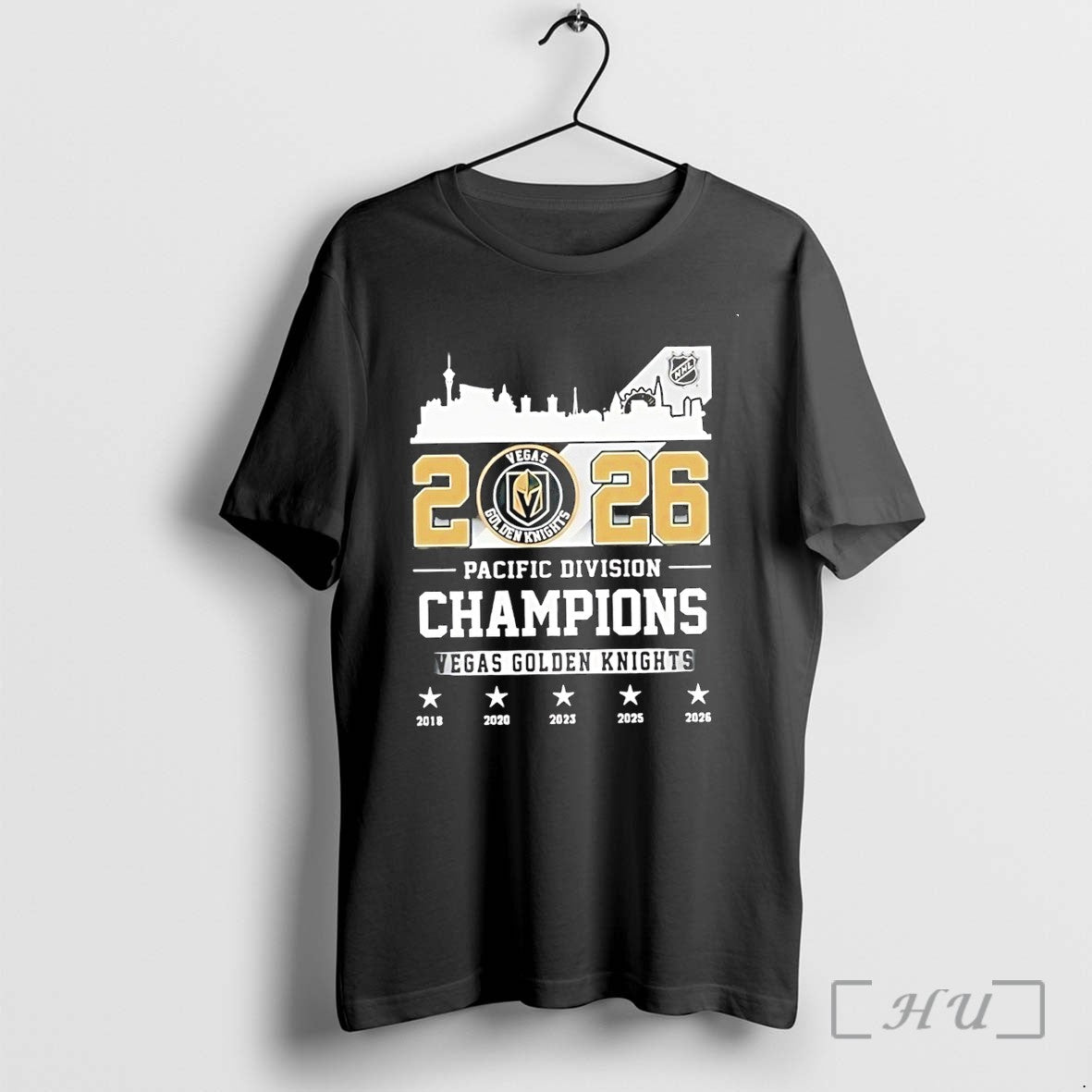 Officials Vegas Golden Knights 2026 Pacific Division - Adult & Kids T-Shirts, Sweatshirts & Hoodies apparel design preview 1