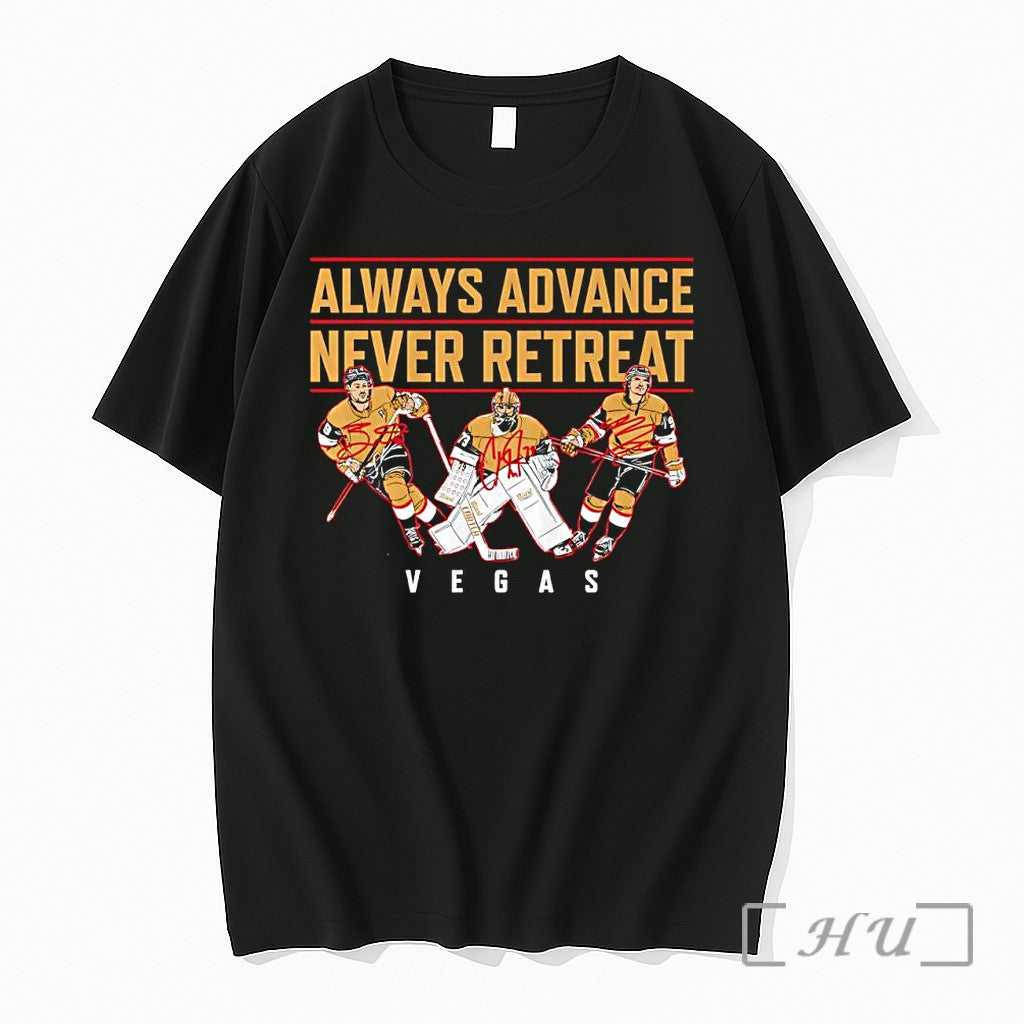 Officials Vegas Golden Knights Always Advance Never - Adult & Kids T-Shirts, Sweatshirts & Hoodies apparel design preview 1