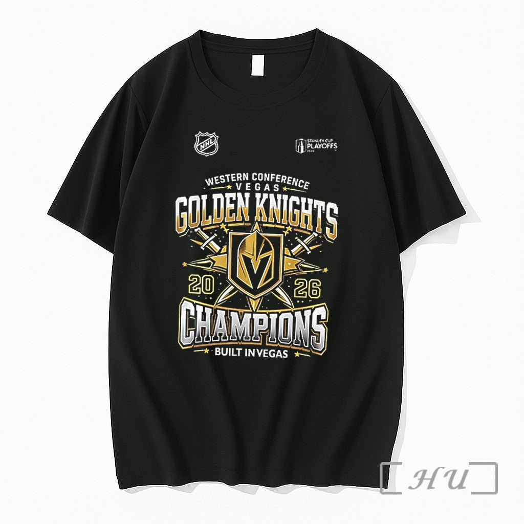 Officials Vegas Golden Knights Western Conference - Adult & Kids T-Shirts, Sweatshirts & Hoodies apparel design preview 1