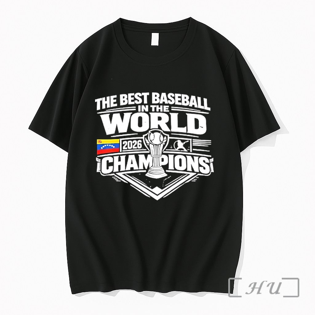 Officials Venezuela Baseball The Best In World 2026 - Adult & Kids T-Shirts, Sweatshirts & Hoodies apparel design preview 1