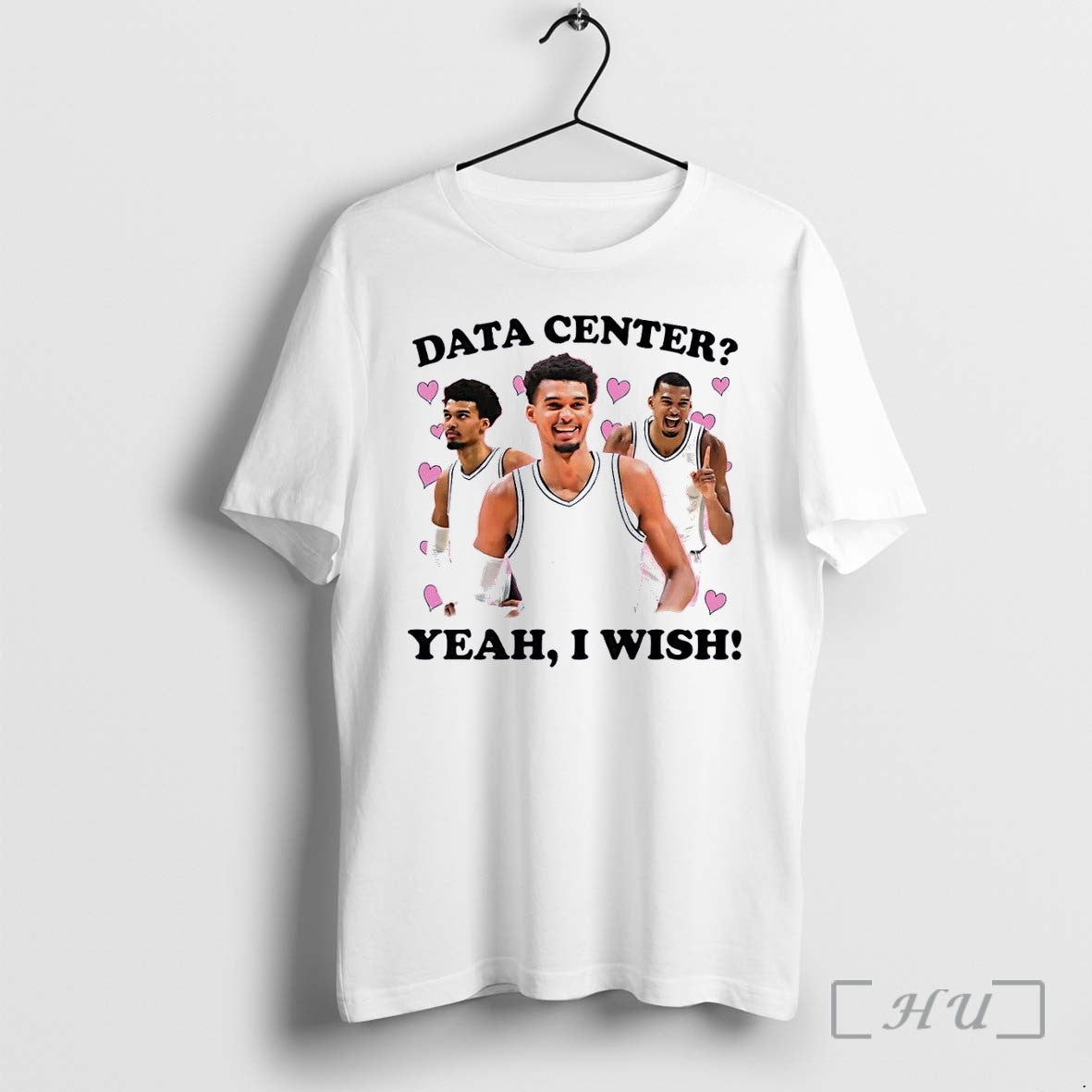 Officials Victor Wembanyama Data Center Yeah I Wish - Adult & Kids T-Shirts, Sweatshirts & Hoodies apparel design preview 1