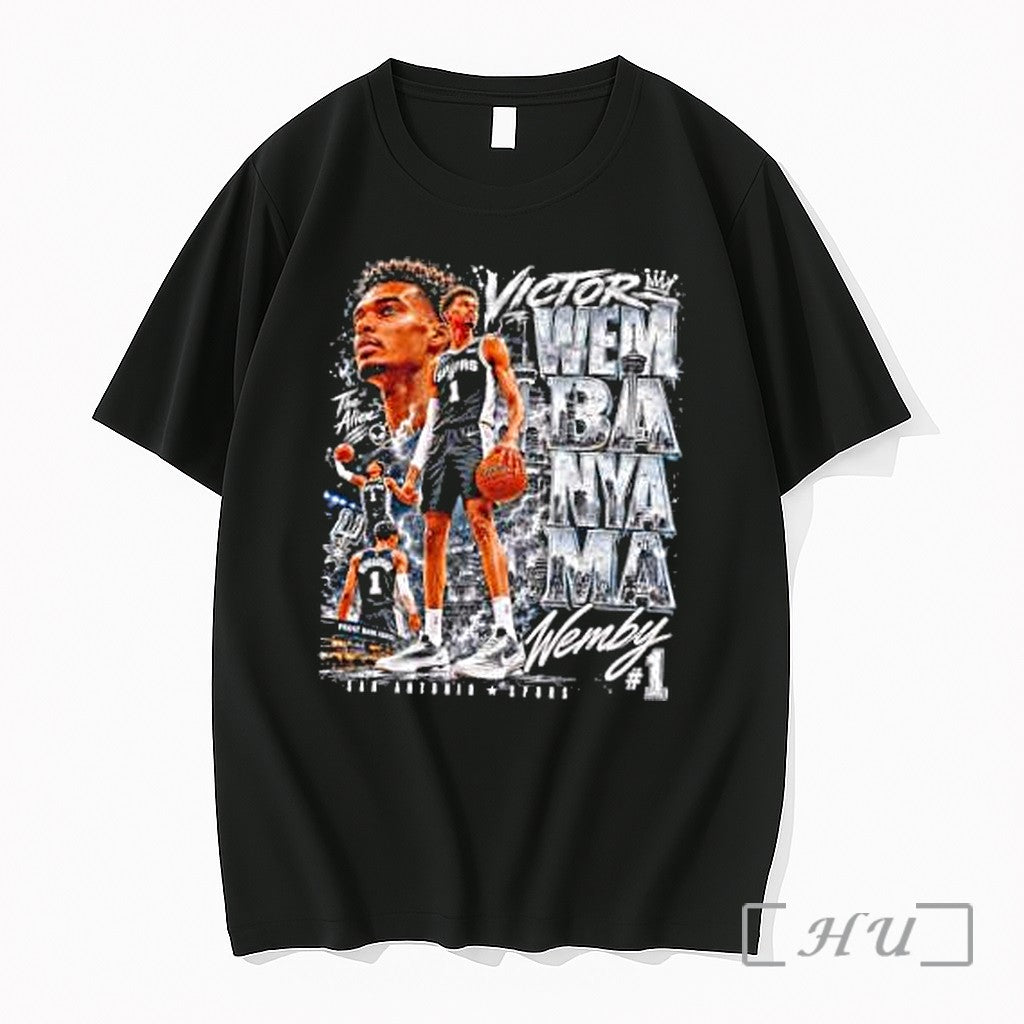 Officials Victor Wembanyama San Antonio Spurs Wemby 1 - Adult & Kids T-Shirts, Sweatshirts & Hoodies apparel design preview 1