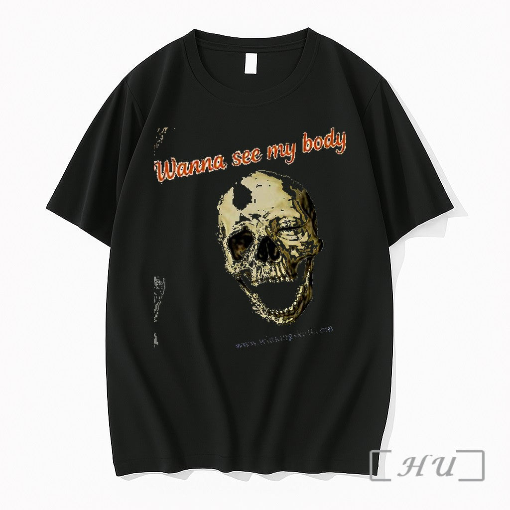 Officials Wanna See My Body Skull Premium Sweater Jpg - Adult & Kids T-Shirts, Sweatshirts & Hoodies apparel design preview 1