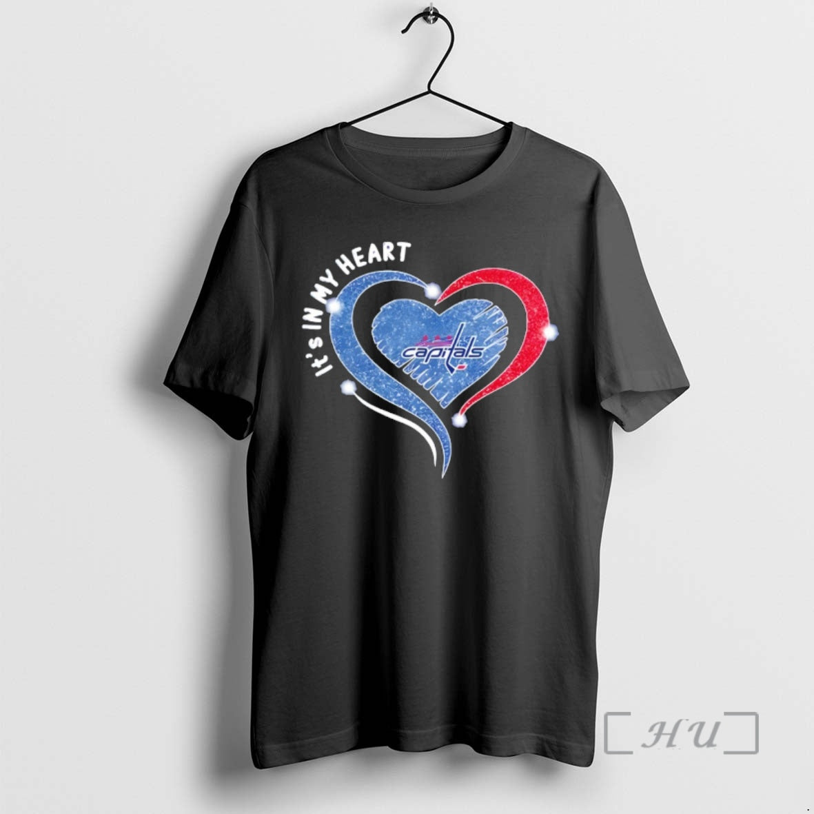 Officials Washington Capitals Its In My Heart Hockey - Adult & Kids T-Shirts, Sweatshirts & Hoodies apparel design preview 1