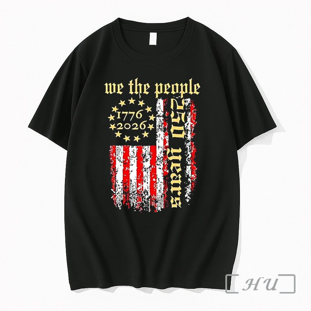 Officials We The People 1776 2026 American Flag 250th - Adult & Kids T-Shirts, Sweatshirts & Hoodies apparel design preview 1