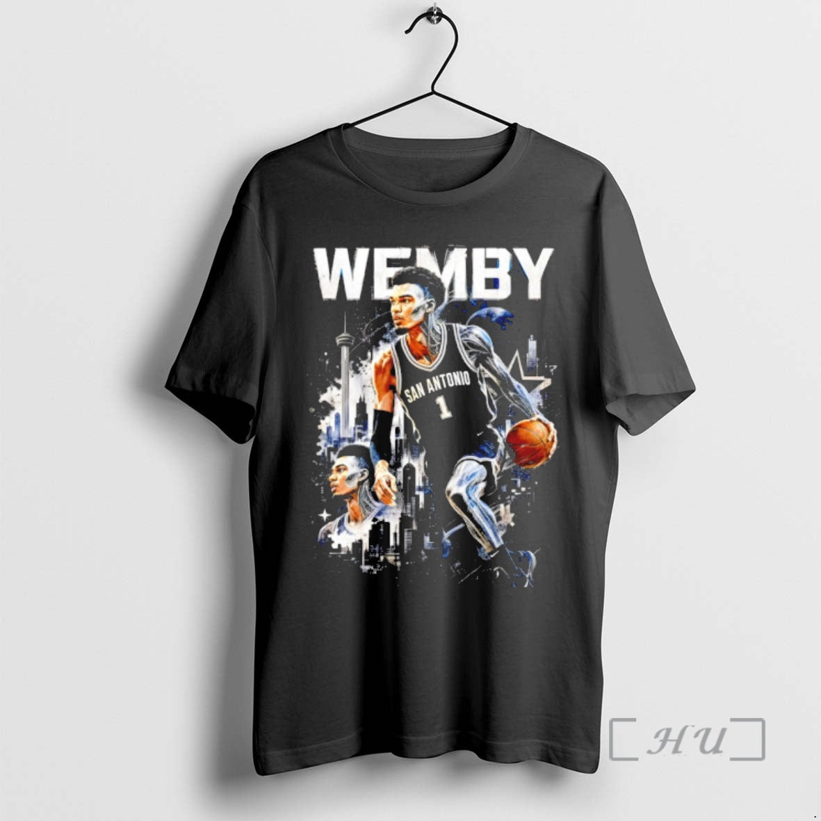 Officials Wemby Half Alien Victor Wembanyama San - Adult & Kids T-Shirts, Sweatshirts & Hoodies apparel design preview 1