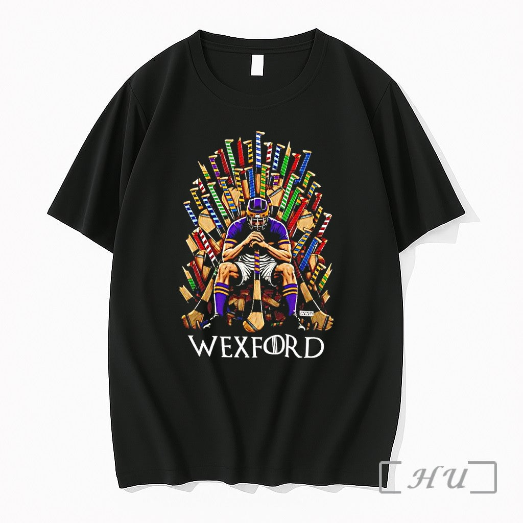 Officials Wexford Hurler Hurleys Throne Game Of - Adult & Kids T-Shirts, Sweatshirts & Hoodies apparel design preview 1