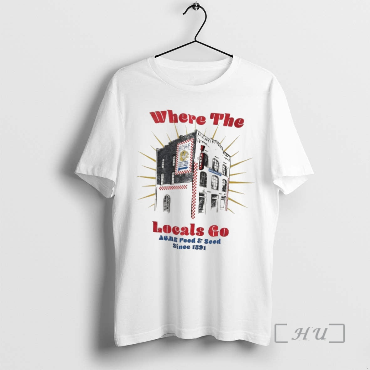 Officials Where The Locals Go Acme Feed And Seed - Adult & Kids T-Shirts, Sweatshirts & Hoodies apparel design preview 1