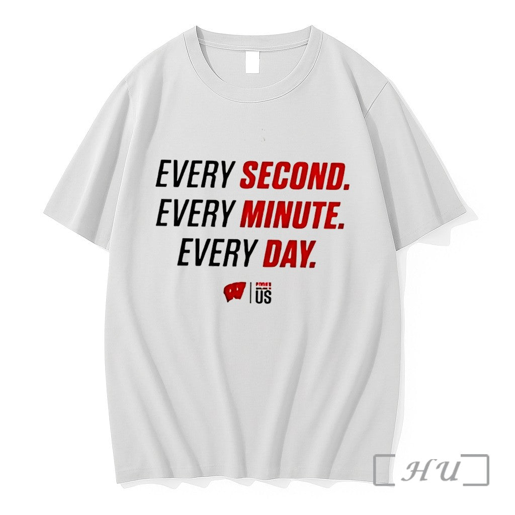 Officials Wisconsin Badgers Basketball Every Second - Adult & Kids T-Shirts, Sweatshirts & Hoodies apparel design preview 1